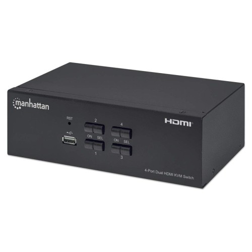 MANHATTAN PRZEŁĄCZNIK KVM HDMI/USB 4X1 DUAL-MONITO - 1462954