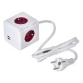 Przedłużacz allocacoc PowerCube Extended USB 2402RD/FREUPC (1,5m; kolor czerwony) - 1697904