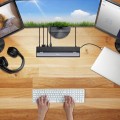 Stacja dokująca z zasilaczem j5create USB-C Triple Display Docking Station 100W 2xHDMI/1xDisplay Port/1xVGA/3xUSB3.0/2xUSB-C/Card Reader/RJ45 Gigabit/3.5mm combo audio jack czarna JCD543P-EN - 1779937