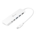 Stacja dokująca j5create USB-C Multi-Port Hub with Power Delivery 1xHDMI/2xUSB 3.1/1xUSB-C/Card Reader/1x3.5mm audio/mic combo jack; kolor biały JCD373-N - 1775627