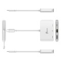 Stacja dokująca j5create USB-C to 4K HDMI Ethernet Adapter 1x4K HDMI/1xUSB-C/1xRJ45 Gigabit; kolor biały JCA351-N - 1775606