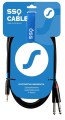 SSQ MIJM2 - Jack stereo 3,5mm - 2x jack mono 6,3mm - 1478406