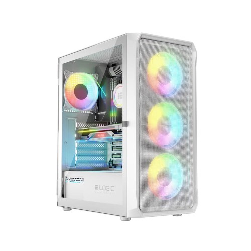 Obudowa LOGIC PORTOS ARGB MIDI USB 3.0 White - 1648757