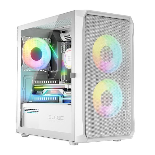 Obudowa LOGIC PORTOS ARGB Mini USB 3.0 White - 1648731