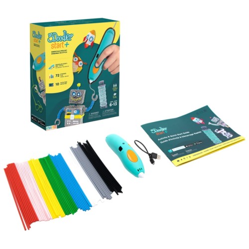 3DOODLER START PLUS DŁUGOPIS DO DRUKU 3D DLA DZIECI 6+, 2 ZESTAWY ECO-WKŁADÓW, SPLUS - 1609807