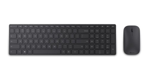 Zestaw klawiatury i myszy Microsoft Designer Bluetooth Desktop, bezprzewodowy, mysz w zestawie, RU, klawiatura numeryczna, czarny, Bluetooth, połączenie bezprzewodowe - 1791294