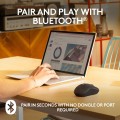 Mysz bezprzewodowa Logitech M240 Silent Bluetooth optyczna czarna/grafitowa - 1766857