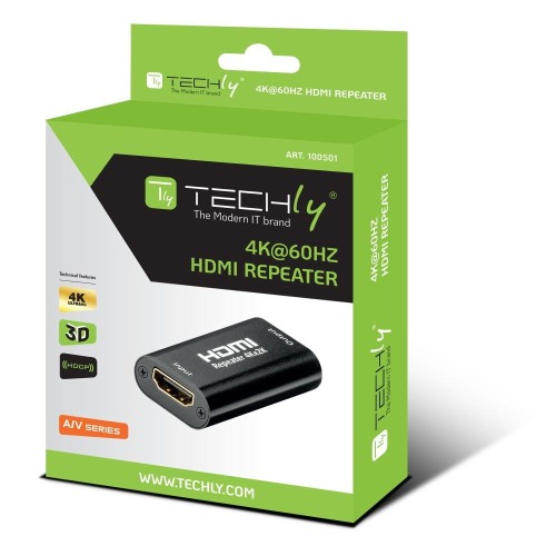 TECHLY WZMACNIACZ EXTENDER SYGNAŁU 4K HDMI DO 40M - 1523457