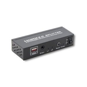 Rozdzielacz aktywny Qoltec Splitter HDMI v. 2.0 | 1x2 | EDID+IR