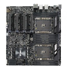 ASUS WS C621E SAGE, Intel  C621,  2x Intel Socket P(LGA 3647), 12x DDR4 2933 RDIMM/LRDIMM, 7 x PCIe 3.0, 10 x SATA III, 4xU.2, 1x M.2 Socket 3, 2x1Gb Intel I210-AT, 2xUSB 3.1 Gen 2, 8xUSB 3.1 Gen 1, 4