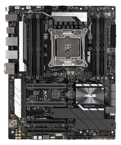 ASUS WS X299 PRO 1x Socket 2066, 8x UDIMM Non-ECC, NVIDIA 3-Way SLI, AMD 3-Way CrossFireX, 2x 1Gb Intel I210-AT, 4x USB 3.0, 4x USB 2.0, 2x USB 3.2 Gen 2, Realtek ALC S1220A 7.1-Channel, ATX - 1204726