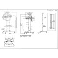 MANHATTAN STOJAK MOBILNY TV LED/LCD/PDP 37-70 CALI - 1199455