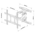 Uchwyt ścienny Techly 40"-80", 50kg obrotowy - 1131373