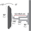 Uchwyt ścienny Techly 40"-80", 50kg obrotowy - 1431412