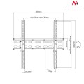 Uchwyt do telewizora Maclean MC-748 32-55" 35kg czarny max VESA 400x400 - 1131597