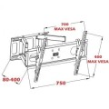 Uchwyt ścienny do telewizora ART AR-52 (ścienne; 30" - 70"; max. 60kg) - 803355