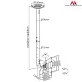 Uchwyt do telewizora sufitowy Maclean MC-504A B 23-42" 30kg czarny max VESA 200x200 - 1336597