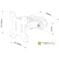 Uchwyt na słup Techly 13"-30", 10kg obrotowy - 1205373