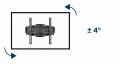 GEMIRD UCHWYT ŚCIENNY LCD 32"-58" VESA MAX 400 X 400MM, DO 36KG - 1633189