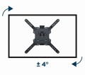 GEMIRD UCHWYT ŚCIENNY REGULOWANY LCD 32"-55" VESA MAX 400 X 400MM, DO 32KG - 1786230