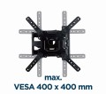 GEMIRD UCHWYT ŚCIENNY REGULOWANY LCD 32"-55" VESA MAX 400 X 400MM, DO 32KG - 1786233