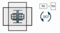GEMBIRD UCHWYT ŚCIENNY REGULOWANY LCD 40"-80" VESA MAX 600 X 400MM, DO 50KG - 1633212