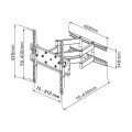 Uchwyt ścienny Techly 42"-70", 70kg obrotowy - 1188926