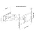 MONTIS UCHWYT DO TELEWIZORA 37"-85" MT079 LOGAN / CZARNY BIG SCREEN TV. - 1199469