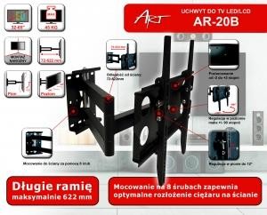 Uchwyt ART AR-20B (Uchylny ; max. 45kg) - 803408