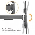 Uchwyt ścienny Techly 43"-80", 50kg obrotowy - 1308625