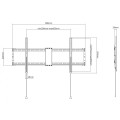 Uchwyt ścienny Techly 43"-90", 70kg slim - 1311649