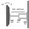 Uchwyt ścienny Techly 19"-37", 25kg obrotowy - 1484632
