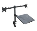 ART UCHWYT BIURKOWY DO 2 MONITORÓW LED/LCD 13-27inch + notebooka L-25 - 1680924