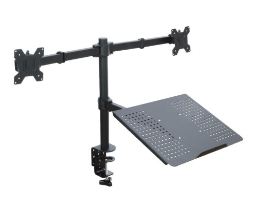 ART UCHWYT BIURKOWY DO 2 MONITORÓW LED/LCD 13-27inch + notebooka L-25 - 1680924