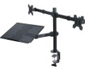 ART UCHWYT BIURKOWY DO 2 MONITORÓW LED/LCD 13-27inch + notebooka L-25 - 1680926
