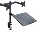 ART UCHWYT BIURKOWY DO 2 MONITORÓW LED/LCD 13-27inch + notebooka L-25 - 1680925