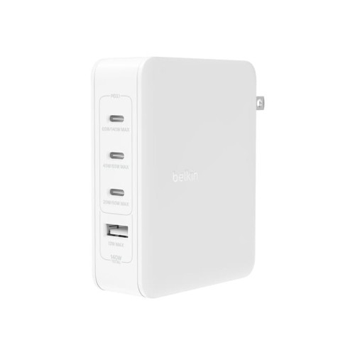 BELKIN ŁADOWARKA 140W 4-PORT GAN, BIAŁA - 1732632