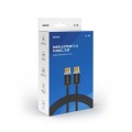 Kabel DisplayPort v1.4 Savio CL-176 (M/M), 8K, 3m, miedź, bawełniany oplot, czarny - 1734446