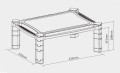 Podstawka pod monitor Techly do 32", plastikowa - 1131225