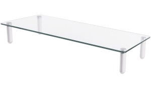 Szklana podstawa dla monitora, DIGITUS powierzchnia robocza: 56x21cm, max. obciążenie 20kg