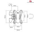 Uchwyt do telewizora lub monitora Maclean MC-670 13-27" 20kg czarny max VESA 100x100 - 1131341