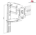 Uchwyt do telewizora Maclean MC-771 23-42" 30kg czarny max VESA 200x200 z półką na DVD - 1336548