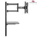 Uchwyt do telewizora Maclean MC-771 23-42" 30kg czarny max VESA 200x200 z półką na DVD - 1336550