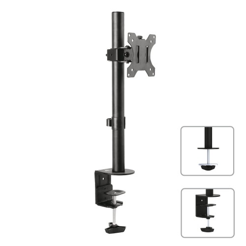 Uchwyt biurkowy do monitora Maclean MC-751 13-32" 8kg czarny VESA 75x75 oraz 100x100 - 1131256