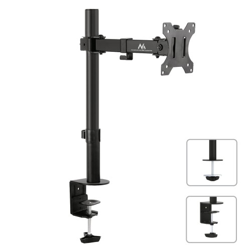 Uchwyt biurkowy do monitora Maclean MC-752 13-32" 8kg czarny VESA 75x75 oraz 100x100 - 1131669