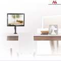 Uchwyt biurkowy do monitora Maclean MC-752 13-32" 8kg czarny VESA 75x75 oraz 100x100 - 1131671