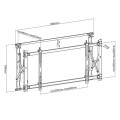 Uchwyt do telewizora Maclean MC-845 Video Wall 46"-52" 35kg max Digital Signage max VESA 600x400 - 1685138
