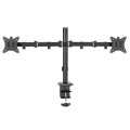 Uchwyt biurkowy na 2 monitory Maclean MC-754N VESA 75x75 oraz 100x100, 17-32", 2x 9kg - 1766047