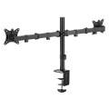 Uchwyt biurkowy na 2 monitory Maclean MC-754N VESA 75x75 oraz 100x100, 17-32", 2x 9kg - 1766037