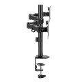 Uchwyt biurkowy na 2 monitory Maclean MC-754N VESA 75x75 oraz 100x100, 17-32", 2x 9kg - 1766036